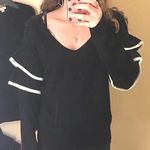 Sienna Sky Black Ruffle Sleeve Sweater Photo 0