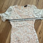 Lulus ‎ My Dearest White Lace Short Sleeve Mini Dress Size Small  Like New Photo 6