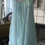 Vintage nightgown by Radcliffe size small baby blue sheer chiffon lace babydoll Photo 2