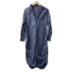 Frank & Eileen  Rory Long Sleeve Maxi Shirtdress Dress Button Up Cotton Large Photo 2