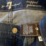 7 For All Mankind Gwenevere Cropped Ankle Skinny Mid Rise Jean Athnblumst 31" Photo 3