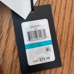 DKNY Ruffle Plunge Underwire Tummy Control One-Piece Swimsuit Blue size 16 NWT Photo 4