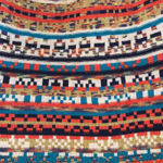 Boho Aztec Print Tribal Open Front Cardigan Waterfall Drape Sweater Orange Size M Photo 3