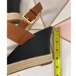 Liz Claiborne Women's Marley Cognac Multi Espadrille Wedge Strap Sandals Sz 8.5 Photo 3