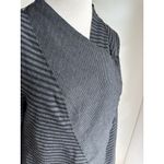 People Like Frank Cardigan jacket Size 6/M Black Grey Lagen Look Midi Length Gray Photo 5