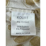 kourt Polka Dot Holly Dress in Yellow Large Womens Cotton Midi Photo 8