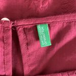 United Colors Of Benetton  Top Small Red Long Sleeve Flowy Stretch Basic Photo 3