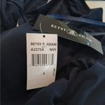 Betsy and Adam $240 Formal Evening Gown Size 4 Blue Beaded Dress Wedding Party Photo 13