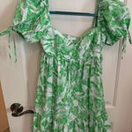 Olivaceous Mini Green Dress Photo 0