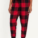 Old Navy Womens Flannel Jogger Pajama Pants XXL Red Buffalo Plaid Christmas Photo 1