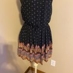 Francesca's 💜 Francesca’s Collections Mi Ami Printed Black Dress with Keyhole Back Photo 2