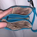 Charming Charlie turquoise crossbody bad braided faux leather double zipper Photo 5