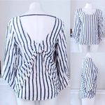 Anthropologie ’s Drew Top Open Bow Back Blouse, Natural Denim Size S NWT $166.00 Photo 11