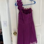Purple one shoulder dress Size 4 Photo 4