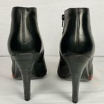 Vic Matie Ankle Boots Sz 39 Soft Leather Black & Red Pointed Toe Booties Photo 5