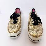 Kate Spade  x Keds Size 6 Platform Gold Glitter Sneakers 0‎ Photo 1