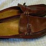 Cole Haan brown leather loafer sz 7.5 slip on career office business *flaw Photo 0