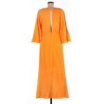 H&M  V-Neck Orange Sherbet Maxi Boho Kaftan NWT Photo 3