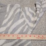 Everlane Wonens Oversized Alpaca Tiger Jacquard Cardigan White/Gray Sz S NWT Photo 11