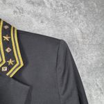 Giancarlo Ferrari Blazer Black Gold Crest Wool Nautical Military Jacket Medium Photo 6