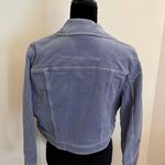 H&M Light Blue Cropped Corduroy Long Sleeve Jacket Size 12 BRAND NEW Photo 2