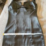 I.N. San Francisco Retro Vintage Stretch Satin Bodycon Pinup Girl Mob Wife Halter Mini Dress Small Photo 6