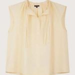 Soeur Tanger Poplin Shirt in Creme Size FR 38 Retail $185 Yellow Size M Photo 7
