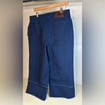 Frye NWT  Nightfall Navy Wide Leg Raw Hem Boho Pants Size 14 Photo 4