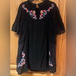 Free People  Perfectly Victorian Embroidered Boho Festival Mini Shift‎ Dress XS Photo 14