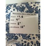 J. McLaughlin  Women's Blue White Paisley Shorts Scalloped Hem 12 Photo 8