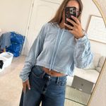 Anthropologie  Seaside Blue Cropped Sweatshirt  Photo 2