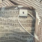 Beige & White Tiered Maxi Dress Sz Small Photo 5