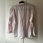 Victoria's Secret Victoria’s Secret Women’s Pink White Stripe Button Down Collar Pajama Top Size M Photo 2