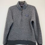 Patagonia  W's Woolyester Fleece Pullover Women M Gray 1/4 Zip Outdoor Casual Photo 3