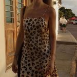 ZARA  maxi dress Satin animal print leopard cheetah flowy casual summer  Photo 3