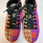 Allbirds WOMENS SIZE 8 WOOL PIPER TARTAN PLAID BRIGHT COLORS PURPLE ORANGE FUNKY Photo 7