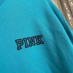 PINK - Victoria's Secret  Aqua Blue Crewneck Long Sleeve Sweater XS Photo 3