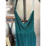 Retrofete Katya Sequin Evening Gown Maxi Dress Green Womens Size XXS Photo 7