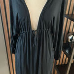Victoria's Secret  Black Swim Coverup Cold Shoulder Size M/L cut out sleeves Photo 0