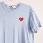 Comme des Garçons Comme Des Garcons PLAY Baby Blue Heart Short Sleeve T-Shirt Photo 2