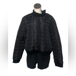 Nicole Miller NWT  Black Quilted Bomber Jacket SZ-3X Photo 3