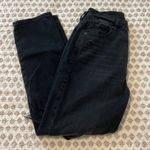 American Eagle  Ripped Mom High Rise Straight Jeans Black Size 4 Photo 9