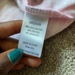 Jaclyn Intimates  Pink White Striped Fleece Pajama Set SIZE M Photo 4