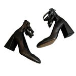 1. State  Metallic Pewter Chunky Block w/ Ankle Straps, Sz 8 Photo 2