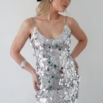 KLESIS sequin homecoming sparkly prom dress ✨ Silver Size M Photo 3