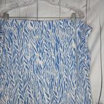 Diane Von Furstenberg  A-Line Sea Twig Midi Skirt Blue And White Size 2x Photo 2
