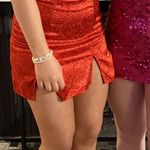 Lucy in the Sky Lucky in the sky strapless red dress Photo 3