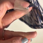 Veronica M  Navy and White Patterned Women's Top size small Photo 5