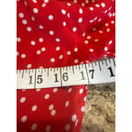 Maeve Women's  Red Polka Dot Button Down Shirt Size 2 Photo 6