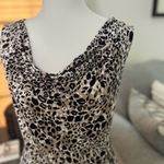 Calvin Klein Black and White Fitted Sleeveless Tank Top Photo 2